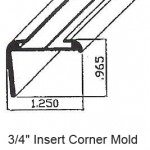 3/4" Insert Corner RV Mold & Trim PT#7-21100