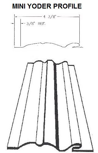 Mini Yoder Profile Mini Yoder Profile RV Siding Pattern