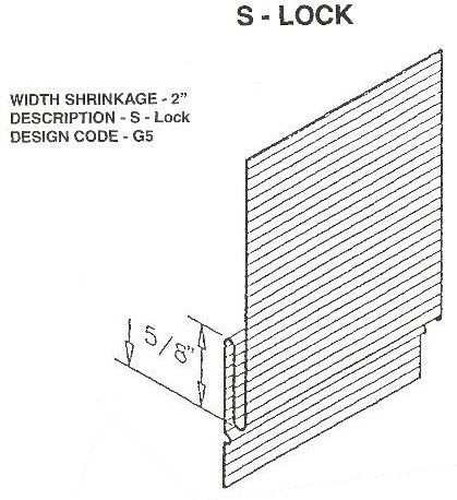 S-Lock S-Lock RV Siding Pattern