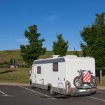 RV Parked in a Lot