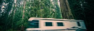 Slo-Motion Picture of an RV
