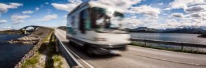 RV Cruising an on Open Road