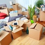 Packing Boxes in Preparation of Move
