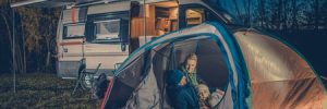 camping with an upgraded RV