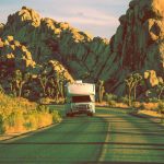 Camper in Joshua Tree