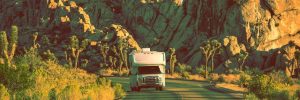 Camper in Joshua Tree